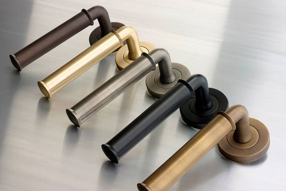 different colors of door handles