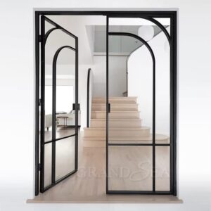 arched interior metal indoor wrought iron doors