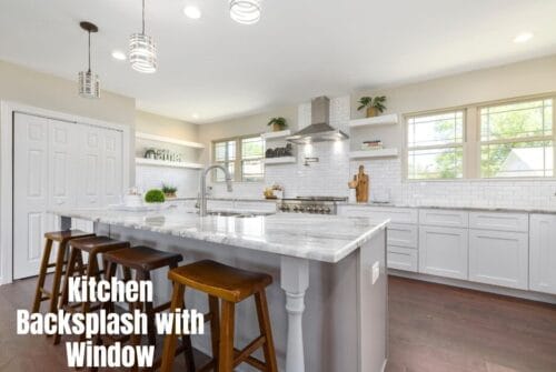 Kitchen Backsplash with Window