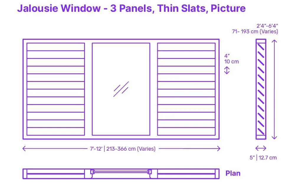 Dimensions-Buildings-Jalousie-Pivot-Windows-Jalousie-Window-3-Panels-Thin-Slats-Picture