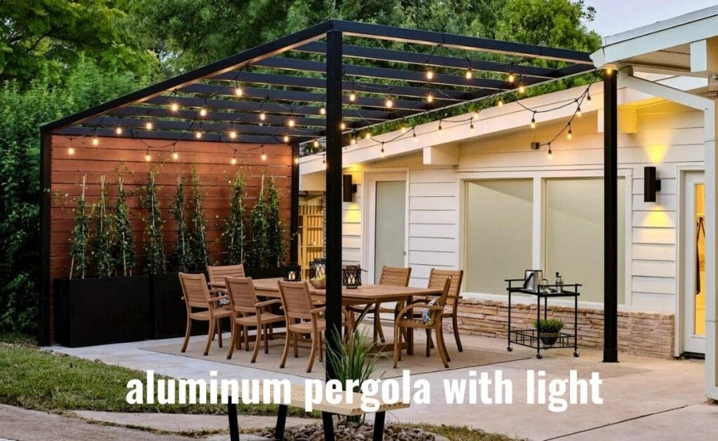 aluminum pergola with light - grandseabuilding.com aluminum pergola with light