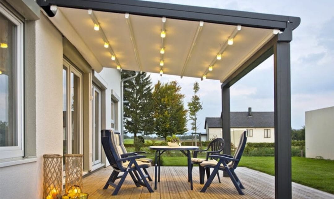 outdoor retractable pergola with lighting - grandseabuilding.com