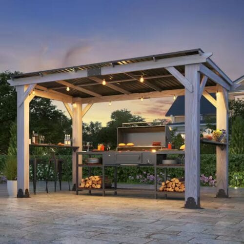Coastal Breeze style grill pergola - grandseabuilding.com