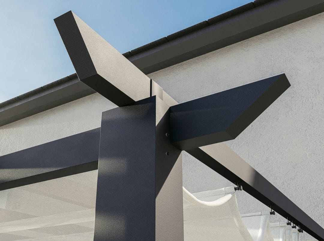 Details of the aluminum pergola kit - grandseabuilding.com