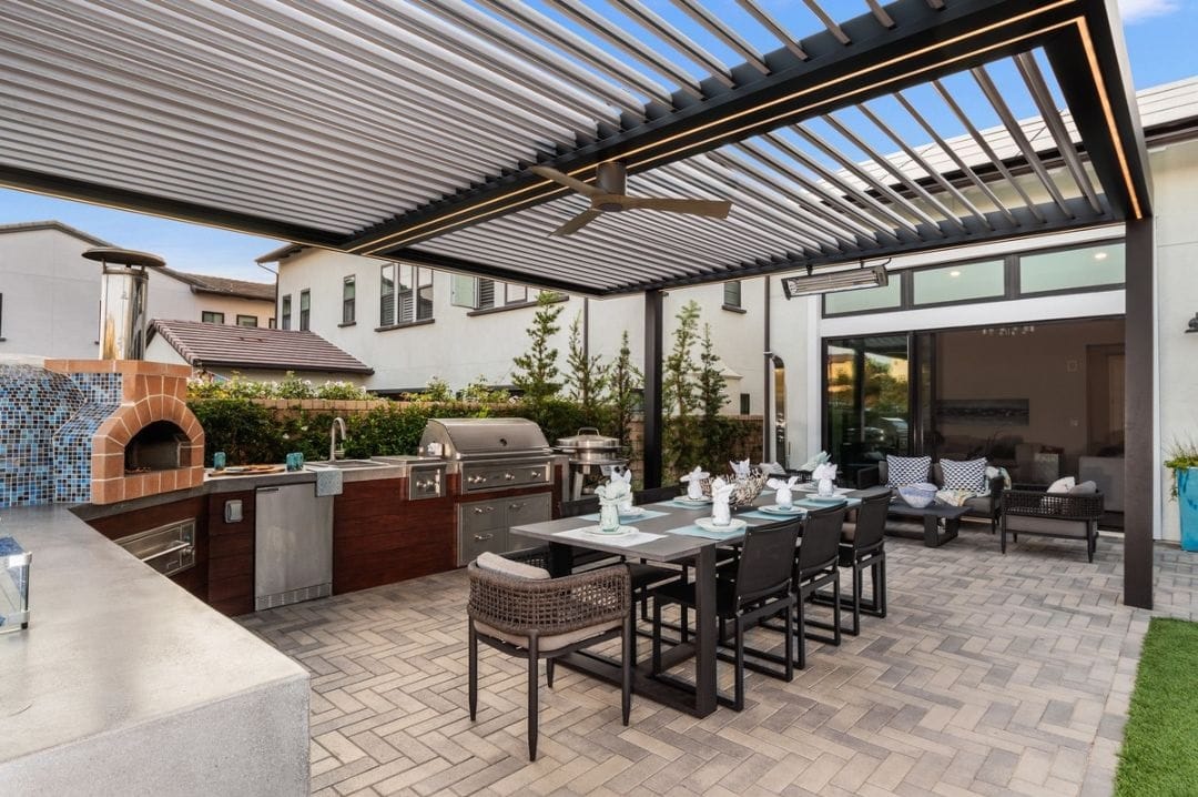 Grill Pergola and stainless steel kitchen cabinet - grandseabuilding.com