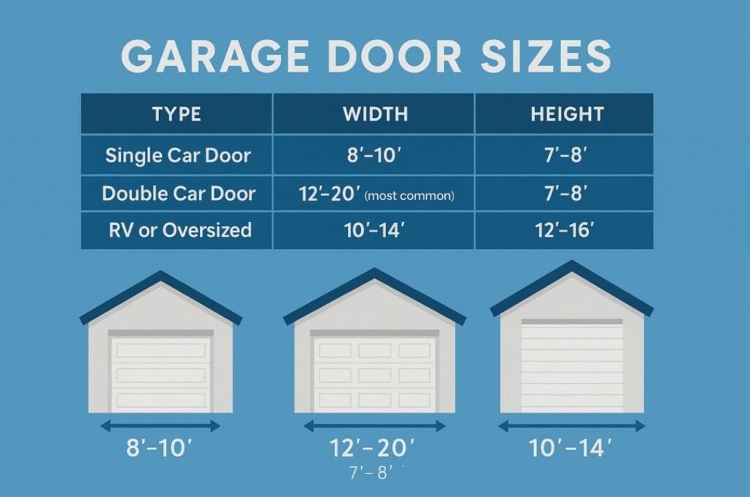 diff garage door sizes - grandseabuilding.com